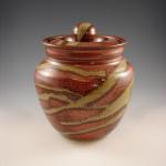 Large Lidded Jar in Copper Canyon