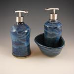 Soup dispenser & Kitchen Caddy in Starry Night Blue